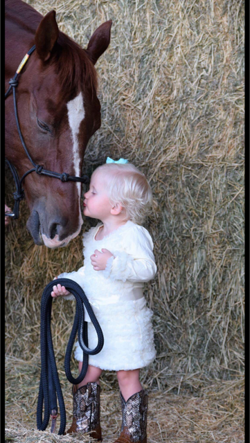 daughter and horse
